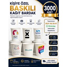 May Cup Firmaya Özel Baskılı Karton Bardak 7 Oz 3000 'li