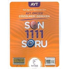 Karekök Yayıncılık Karekök AYT den Önce Çözülmesi Gereken Sonra 1111 Soru(Eşit Ağırlık)
