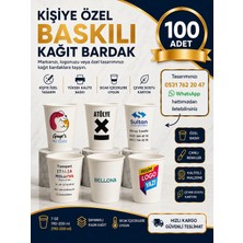 May Cup Kişiye Özel Baskılı Karton Bardak 100 'lü