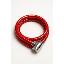 AyrStore Busstier Motosiklet Kilidi 22 x 1500 mm Zincirli Anahtarlı Çelik Kablo Oxford Güvenlik Anahtarlı