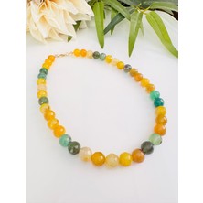 Devi Fashion Akik Doğaltaş 10 mm Kolye