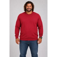 Moc Grande Mocgrande Büyük Beden Selanik Classic Sweat 23200 Bordo