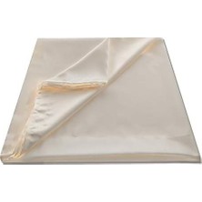 AyrStore Taç Saten Güneşlik Perde 1.sınıf Kalite (300 x 260 Cm, Ekru)