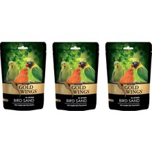AyrStore 3'lü Gold Wings Premium Kuş Kumu 250 gr