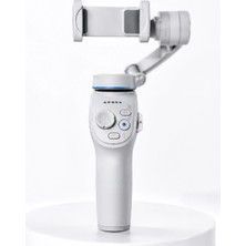 Kentex Mey Ithalat® Yapay Zeka Takipli Telefon Gimbali Katlanabilir Tripod Bluetooth Kontrollü Dahili LED Işıklı
