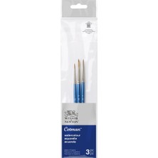 Winsor & Newton : Cotman : Kısa Saplı Sentetik Sulu Boya Fırça Seti : No.1 (3 Parça)