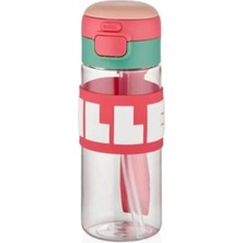 Diller Vagonlife Dıller El Tutma Askılı Pipetli Matara D2417 600ML Pembe