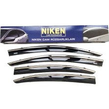 AyrStore Hyundai I20 ile Uyumlu Niken Kromlu Cam Rüzgarlığı 4lü Set 2021 ve Üstü