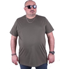 Moc Grande Mocgrande Büyük Beden Basic Tişört 11100 Hakı