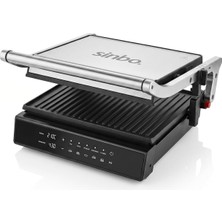 AyrStore Sinbo SSM-2596 Dijital Izgara ve Tost Makinesi - 2000W, Çıkarılabilir Döküm Plakalı, 4 Dilim K