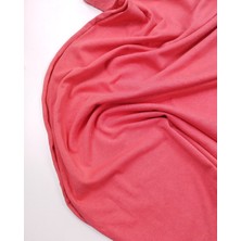 Kumaş Parça Pastel Kırmızı Süprem Penye Kumaş Ince Yumuşak Tişörtlük & Elbiselik En: 170CM