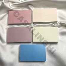 AyrStore Karışık Renkli Mesaj Kartı 50'li Set 5 Farklı Renk Tek Taraflı Yazılabilir Not Kartı 8x5 cm