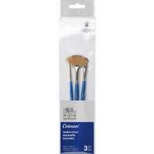 Winsor & Newton : Cotman : Kısa Saplı Sentetik Sulu Boya Fırça Seti : No.3 (3 Parça)