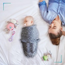 AyrStore Mommy's Lab Yeni Sezon 0-4 Ay Desenli Renkli Cırtlı Hazır Bebek Kundak - Pamuk KUNDAK%100 Pamuk (