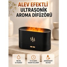 Astraltech Ultrasonik Aromaterapi Difüzörü 180 ml Hazneli Dekoratif Alev Efektli Nemlendirici
