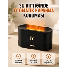 Astraltech Alev Efektli Ultrasonik Aroma Difüzörü 180 ml LED Işıklı Hava Nemlendirici