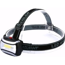 AyrStore Adaptoll 500 Lümen Pilli LED Kafa Feneri – Şarjlı ve Ayarlanabilir Baş Bandı, Güçlü Cob Le