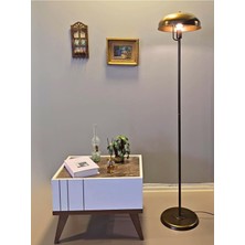 AyrStore Venus Lambader Hareketli Başlık Modern Dekoratif Metal Tasarım Şık Yerden Aydınlatma Lambası