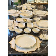 Onedekor 37 Parça Istanbul Modern Gold  Kahvaltı Takımı