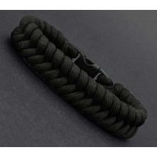 AyrStore Apptaki Siyah Yılan Paracord Bileklik - PAR0054