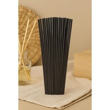 AyrStore 30 Adet Siyah Oda Kokusu Çubuğu Fiber Yumuşak Doğal Bambu Oda Kokusu Yedek Çubuk 24 cm