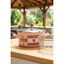 Onedekor Emaye Chole Collection Kızartma Tenceresi Gold 22 cm