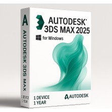 Autodesk 3ds Max 2025 (Windows) - 1 Pc 1 Yıl Serial Kod Full Sürüm
