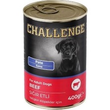 Challenge Konserve Köpek Sığır Etli Pate 400 gr