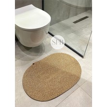 AyrStore Home Turko Klozet Önü Paspası 40X60CM, Banyo Paspası, Küçük Paspas, Klozet Paspas, Vintage Pa