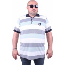 Moc Grande Mocgrande Büyük Beden Polo Yaka Tişört 23409 Lacıvert