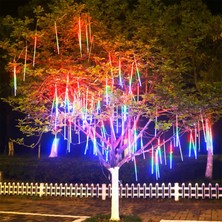 50CM Rgb LED 2mt. Meteor Yılbaşı Aydınlatması Yağmur Kar Efekti Tüp Su Geçirmez Parti Çıbık Işık Eklenebilir 6W