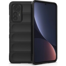 Uravas Store Xiaomi Mi 12 Lite Kılıf Optimum Silikon - Siyah