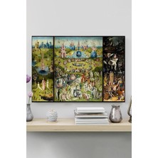Postermanya (PSTER20331) Dünyevi Zevkler Bahçesi - Hieronymus Bosch Sanatsal Poster 30 x 40