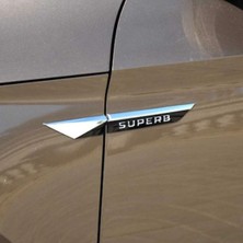 HMNL Skoda Super B Uyumlu 4'lü Çamurluk Logosu