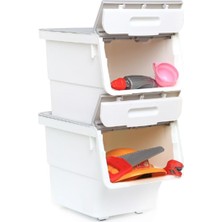 AyrStore Motek 8697414285714 Çok Amaçlı Tekerlekli Organizer Tek Modül, 12 Litre