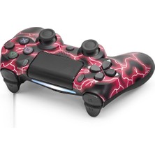 Uravas Store Gamepad Ps4 Uyumlu - Kırmızı Siyah ND400P