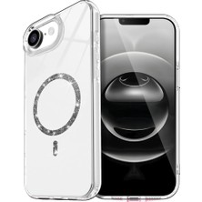 Uravas Store Iphone 16E Live Diamond Magsafe Kapak - Şeffaf