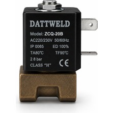 Dattweld ZCQ-20B Kaynak Makinesi Gaz Valfi 220/230V Mıg Tıg Argon Solenoid Valf