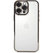 Uravas Store Iphone 16 Pro Kılıf Razer Lensli Silikon - Titanyum Gri
