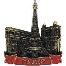 Vintage Metal 3D Magnet Paris Fransa 7 cm