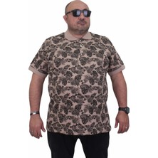 Moc Grande Mocgrande Erkek Büyük Beden Polo Yaka Tişört Hawai 24455 Bej
