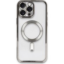 Uravas Store Iphone 16 Pro Kılıf Kross Magneticsafe Kapak - Titan Gri