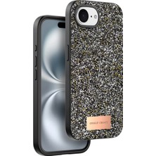 Uravas Store Onegif  Iphone 16E Bright Simli Kapak - Gümüş