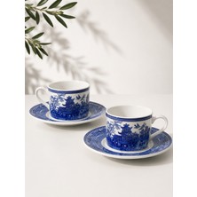 Onedekor 2 Kişilik Double Zenara Blue Kahve Fincanı