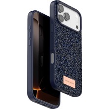 Uravas Store Onegif  Iphone 17 Pro Bright Simli Kapak - Mavi