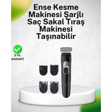 Kentex Mey Ithalat® Paslanmaz Bıçaklı, Şarjlı ve Sessiz Saç Sakal Kesme Makinesi – Ev Kullanımı Için Ideal