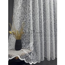Tül Perde Pati Desen Örme Kumaş (Kısa Camlar Için Uyumlu) 400 x 190