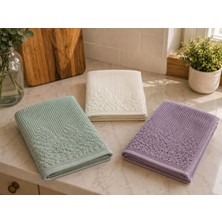 Gonca Renkli Mutfak Havlusu 30X50 cm 3’lü Set %100 Pamuk