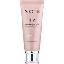 AyrStore Note Cosmetics 3 In 1 Healthy Skin Light Tinted Moisturizer 50 Spf Renk Ton Eşitleyici Aydınlatıc