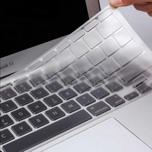 Macbook Pro 14INÇ M1/m2 A2442 A2779 ile Uyumlu Klavye Koruyucu Şeffaf Silikon Ped Renksiz